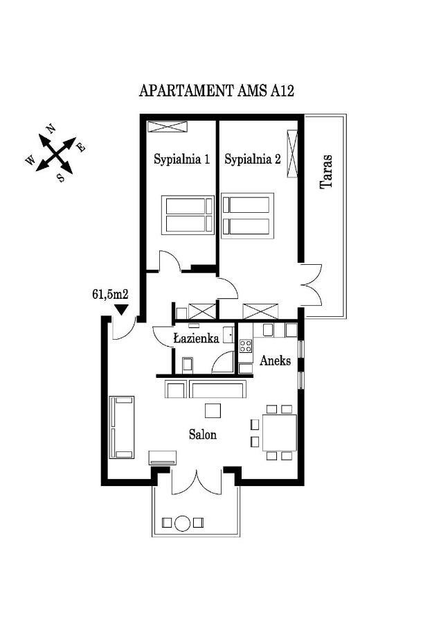 Apartament Ams A12 Apartment Rewal Exterior foto